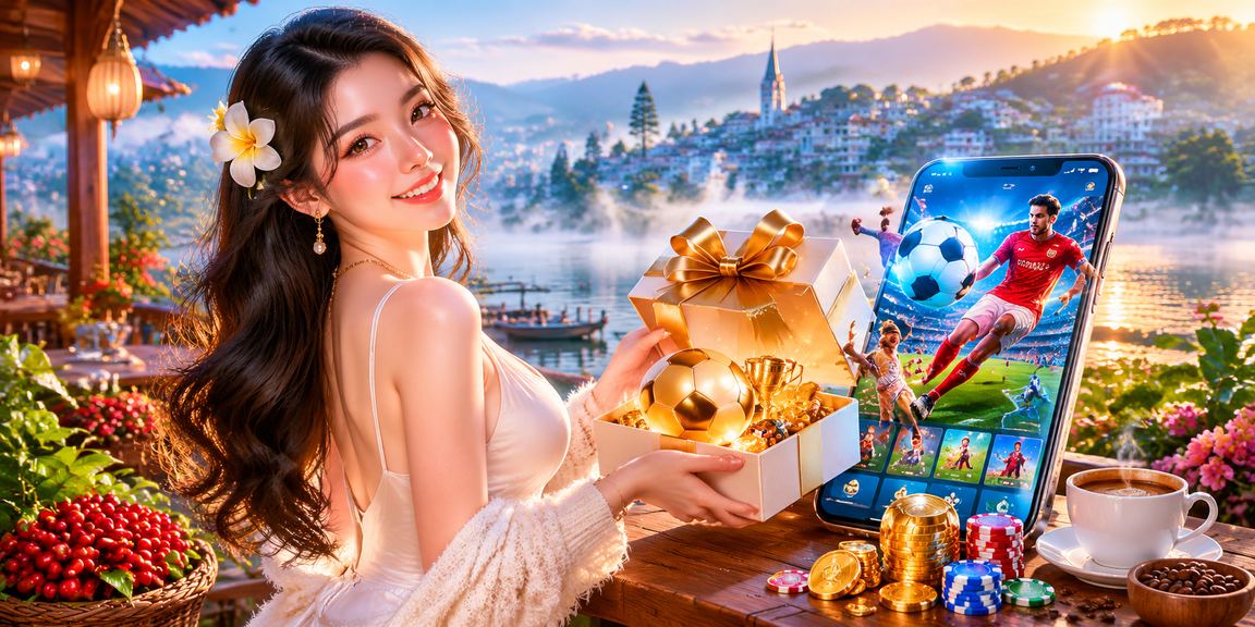 Khung cảnh cà phê buổi sáng tại Đà Lạt, nơi người dùng thư giãn và theo dõi kết quả cá cược thể thao