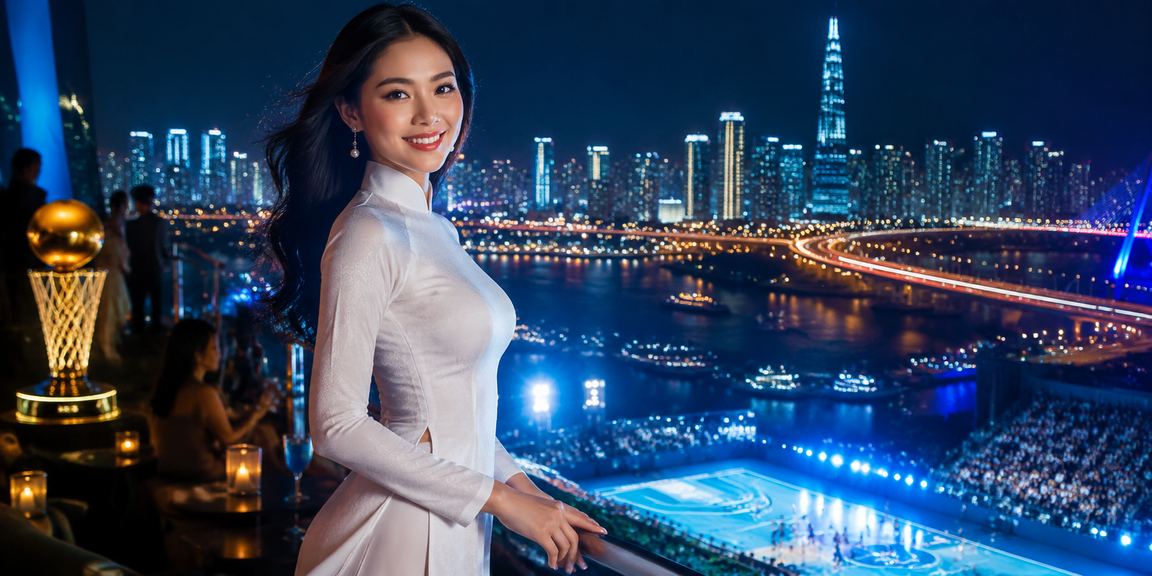 Người dùng tại TP.HCM theo dõi cược thể thao trực tuyến trong trang phục áo dài