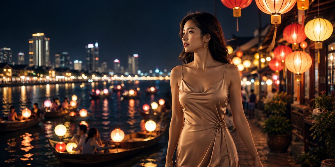 Quang cảnh chợ đêm Sài Gòn tấp nập, nơi người dùng trải nghiệm cá cược may mắn trực tuyến